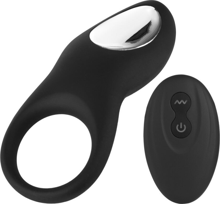 Love Buzz Fjernstyrt Vibrerende Penisring - Svart