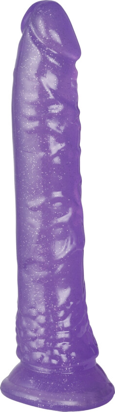 Baseks Lilla Glitterdildo 20,5 cm. - Lilla