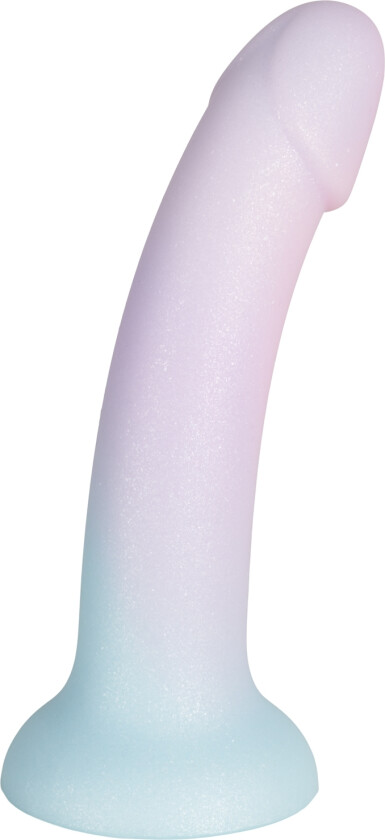 Playful Pink Gradient Silikon Dildo 18 cm   - Lilla