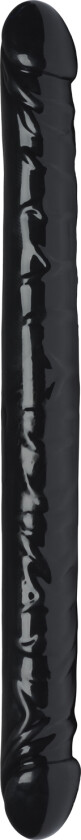 Realistisk Svart 2-Way Dobbeldildo 43 cm - Svart