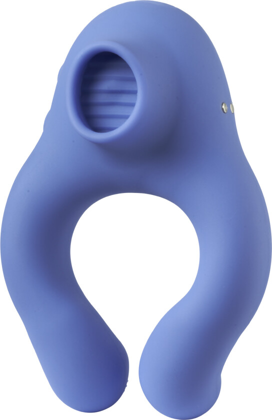 Playful Very Peri Penisring og Klitorisvibrator - Lilla