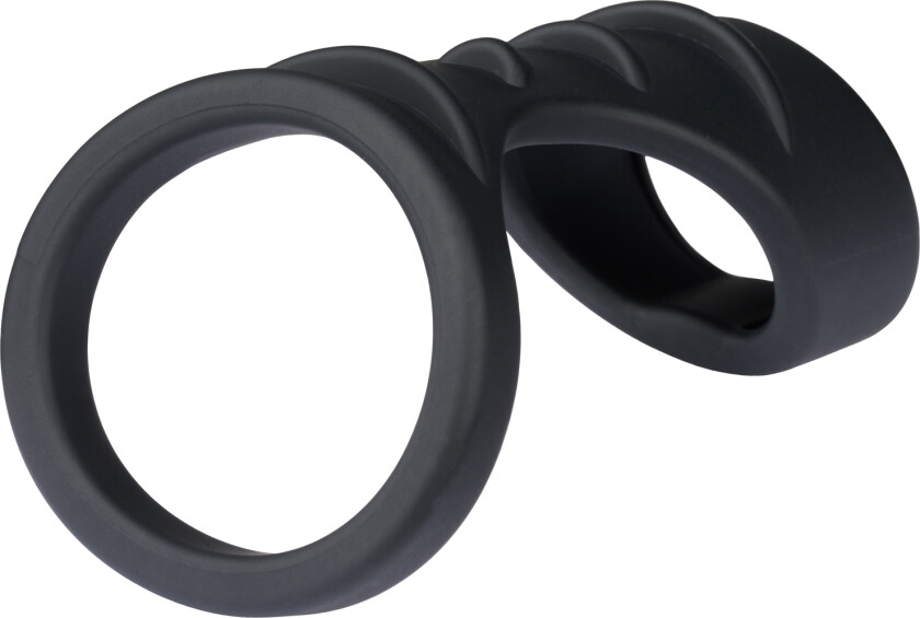 Couples Texture Silikon Penisring - Svart