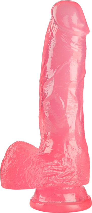 Jellies Realistisk Dildo med Sugekopp 18 cm   - Lyserosa