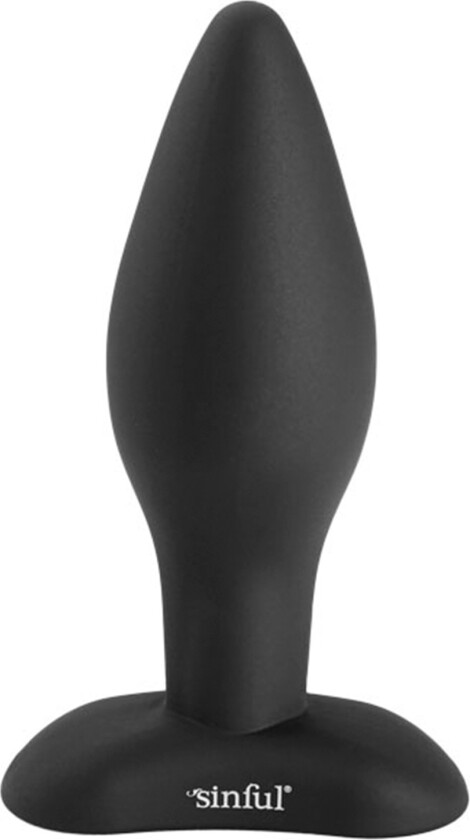 BumBum Medium Silikon Butt Plug    - Svart