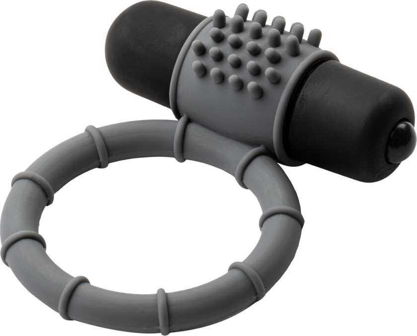 Silikone Penisring med Vibrator - Grå