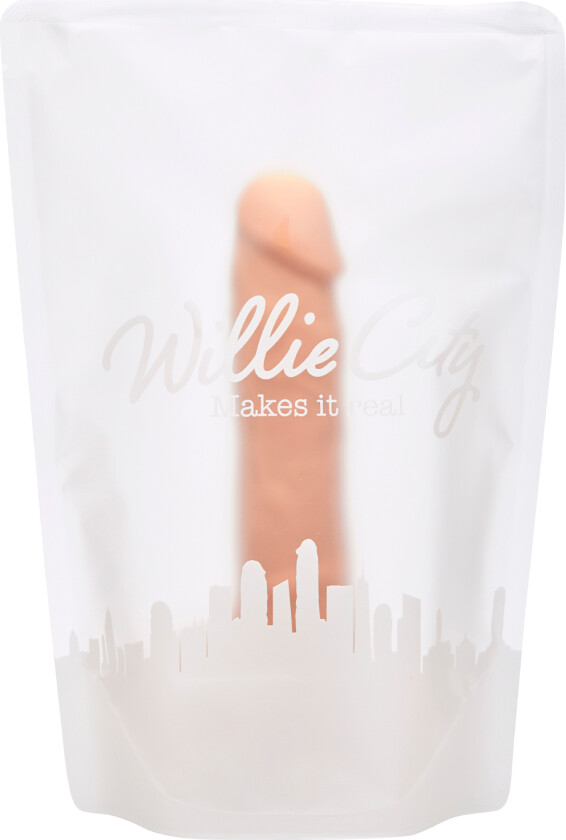 Luxe Superrealistisk Silikondildo 22 cm - Beige