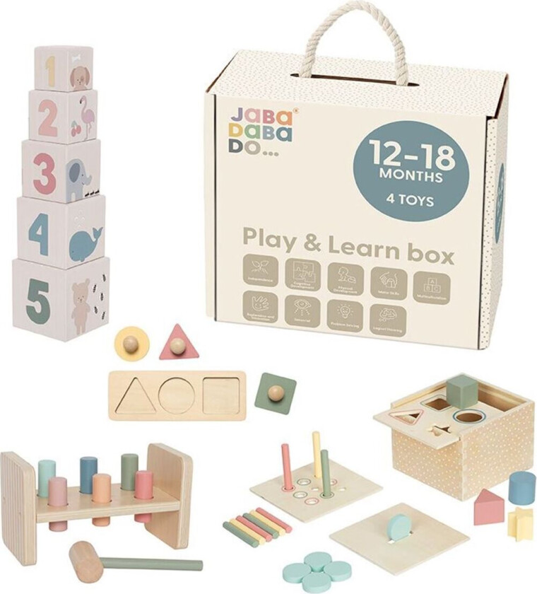 Bilde av JaBaDaBaDo Treleke Multibox - Lek og Lær - 12-18mnd