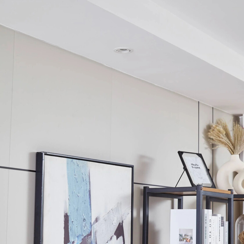 Harcos LED downlight, hvit, Ø 8 cm, 4 000K