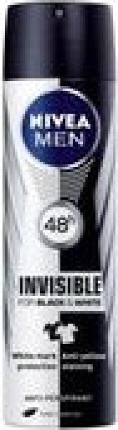 - Invisible For Black & White Power Antiperspirant - Antiperspirant Spray for Men 150ml