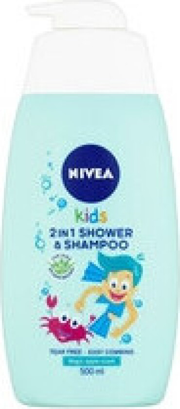 - 2 in Shower & Shampoo - Baby shower gel and shampoo 2 in 1 with apple scent 500ml