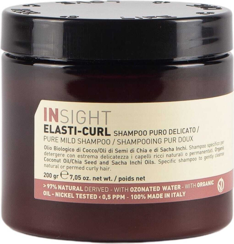 - Elasti-Curl Pure Mild Shampoo - Polotuhý šetrný šampon pro kudrnaté vlasy 200ml