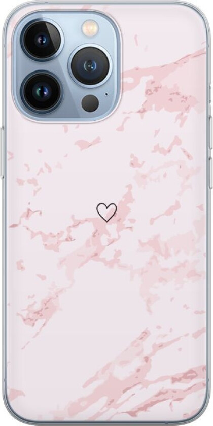 Mobildeksel til Apple iPhone 13 Pro med Rosa Hjerte motiv