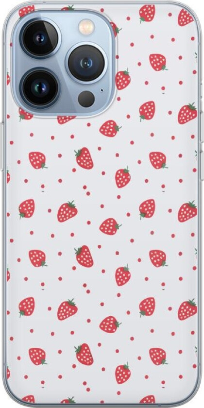Mobildeksel til Apple iPhone 13 Pro med Jordbær motiv