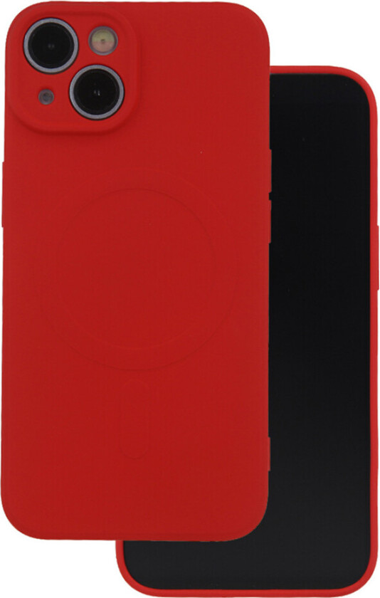 Simple Color Mag-deksel til iPhone 14 Pro - 6.1tm - Rød