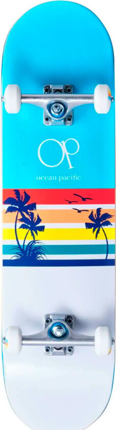 Ocean Pacific Sunset komplett skateboard 8.25tm - hvit/blå