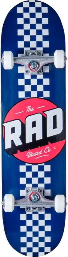 RAD Checker Stripe Komplett Skateboard 7.75tm - Navy