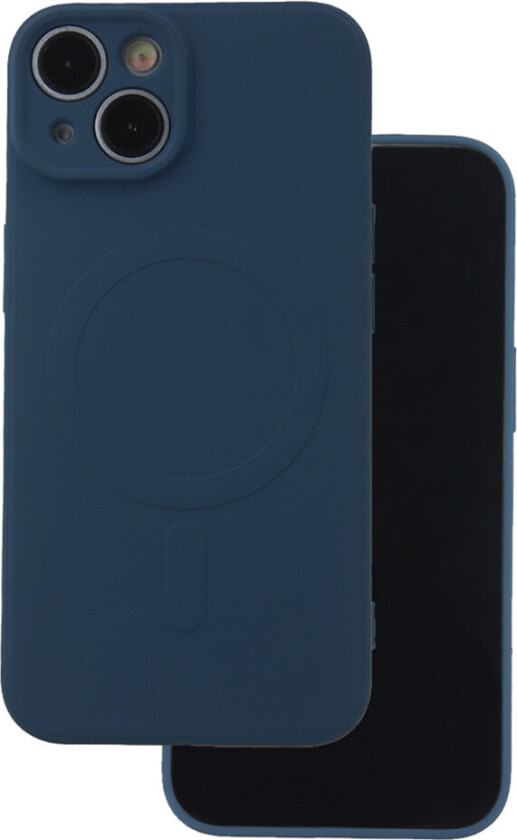 Simple Color Mag-deksel til iPhone 15 Pro - 6.1tm - Marineblå