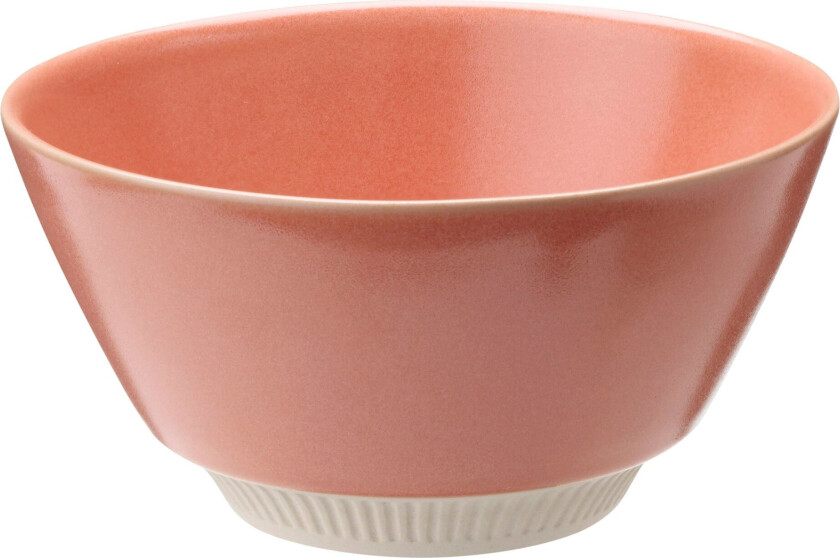 Colorit skål 14 cm, coral