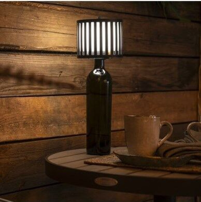 Bottle Bordlampe LED USB Svart 2200K/2700K dimbar