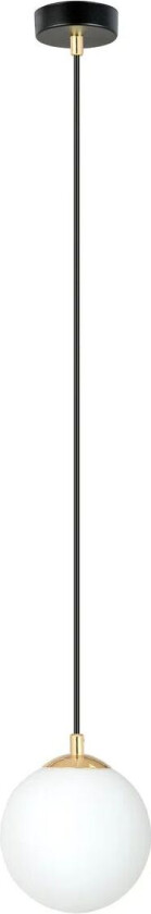 Emibig Royal takpendel - Svart/Opal/Gullfarget