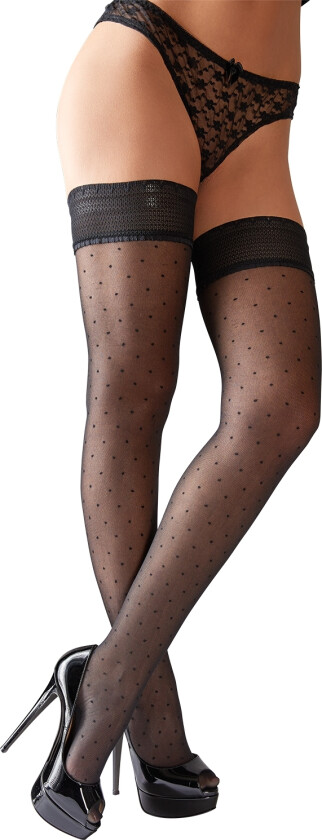 Strømper med Prikker - Svart - L