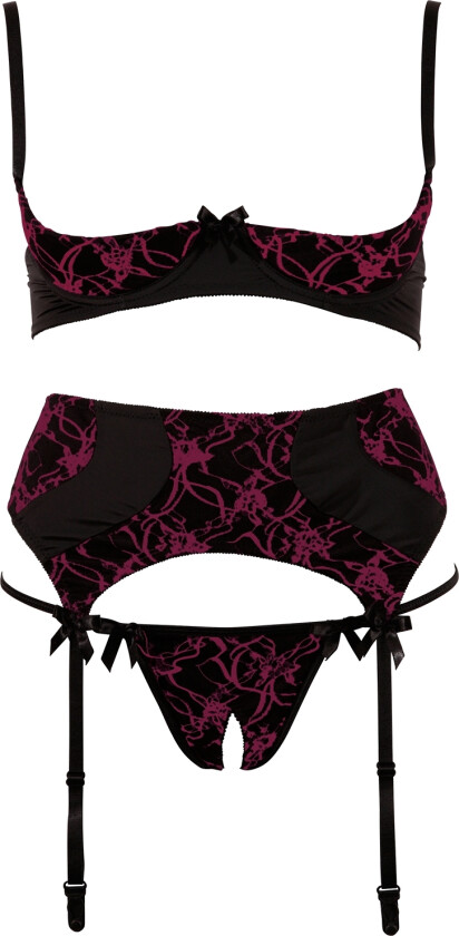 Abierta Fina Hofteholder Sett - Svart - S