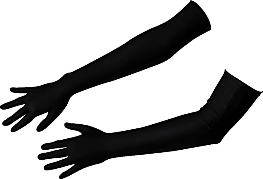 Sateng Lange Hansker - Svart - One Size