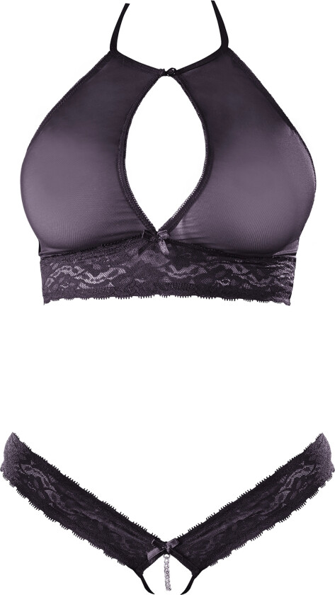 BH- og tanga-sett - Svart - L/XL