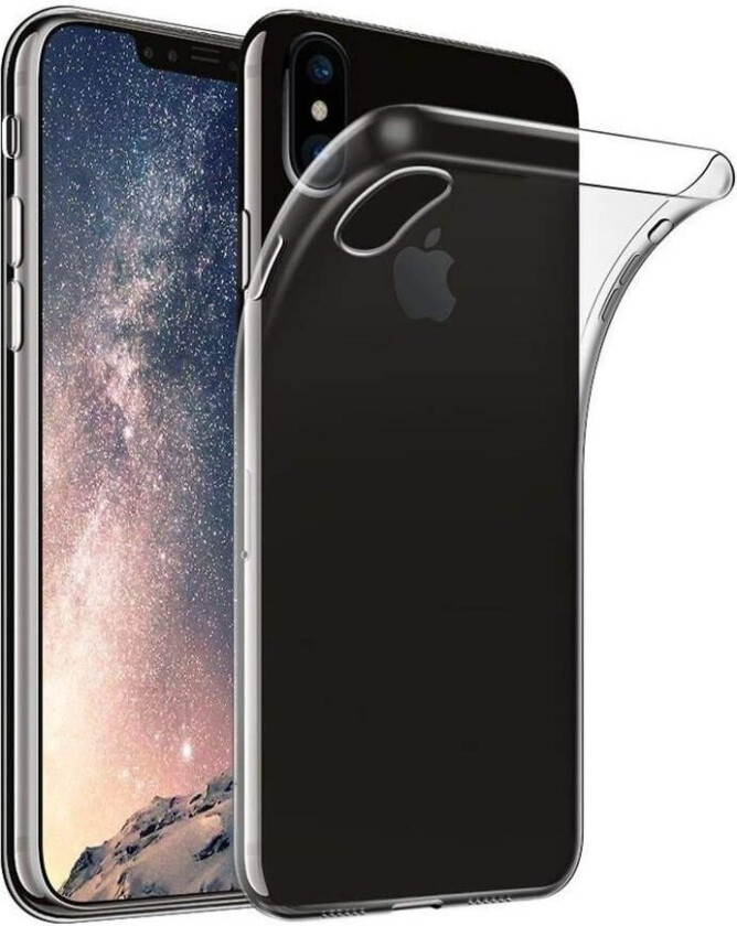 iPhone X/XS Mobildeksel - Gjennomsiktig