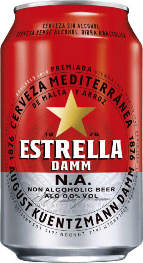 Estrella Damm Alkoholfri 0,33l boks