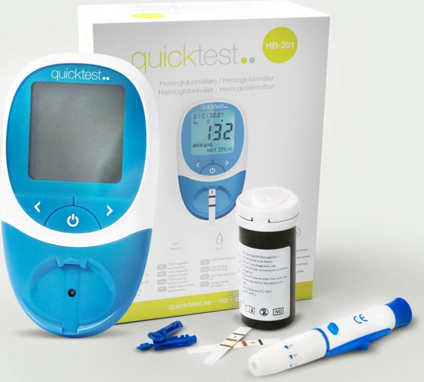 Hb måler inkl 25stk teststrips