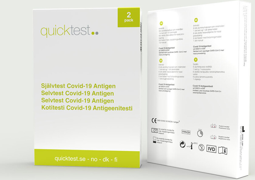 Covid19 Antigentest (2-pack)