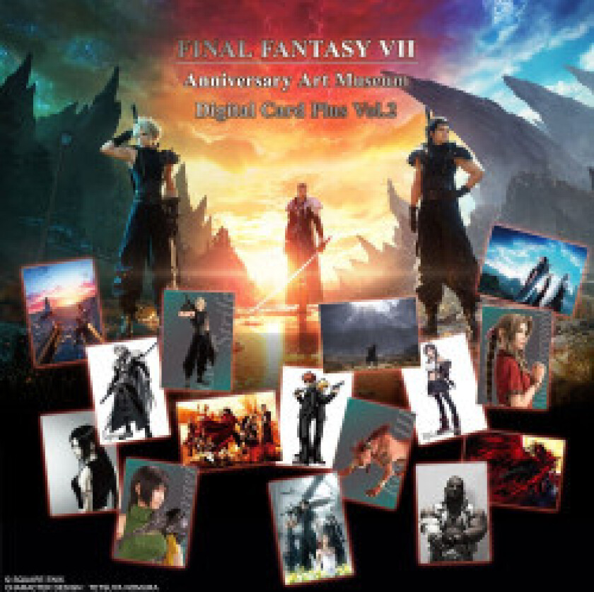 Final Fantasy VII TCG Anniversary Art Museum Digital Card Plus Vol. 2 Booster Display