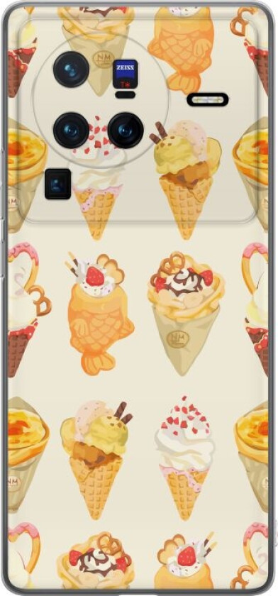 Mobildeksel til vivo X80 Pro med Glassig motiv