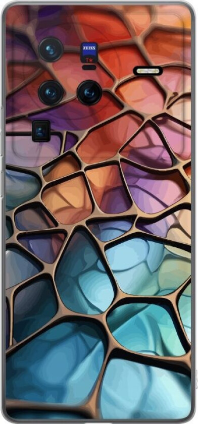 Mobildeksel til vivo X80 Pro med Metalliskt mønster motiv