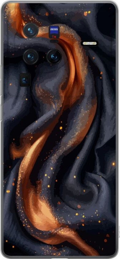 Mobildeksel til vivo X80 Pro med Brennende silke motiv