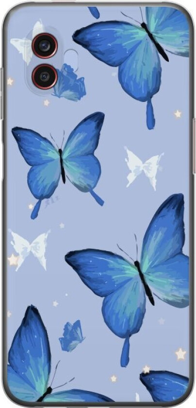 Mobildeksel til Samsung Galaxy Xcover6 Pro med Blå sommerfugler motiv