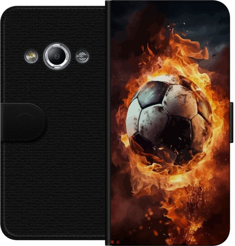 Lommeboketui til Samsung Galaxy Xcover 3 med Fotball motiv