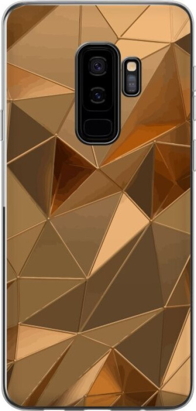 Mobildeksel til Samsung Galaxy S9+ med 3D Gull motiv