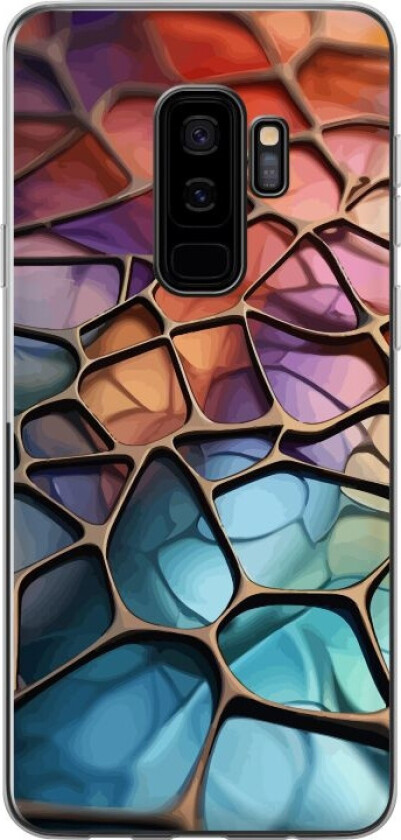 Mobildeksel til Samsung Galaxy S9+ med Metalliskt mønster motiv