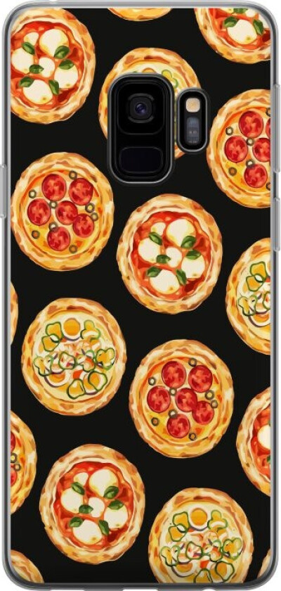 Mobildeksel til Samsung Galaxy S9 med Pizza motiv