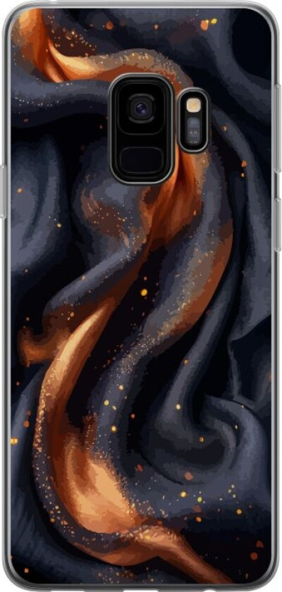 Mobildeksel til Samsung Galaxy S9 med Brennende silke motiv