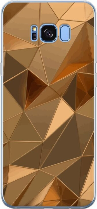 Mobildeksel til Samsung Galaxy S8 med 3D Gull motiv