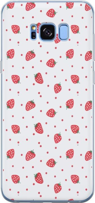 Mobildeksel til Samsung Galaxy S8 med Jordbær motiv