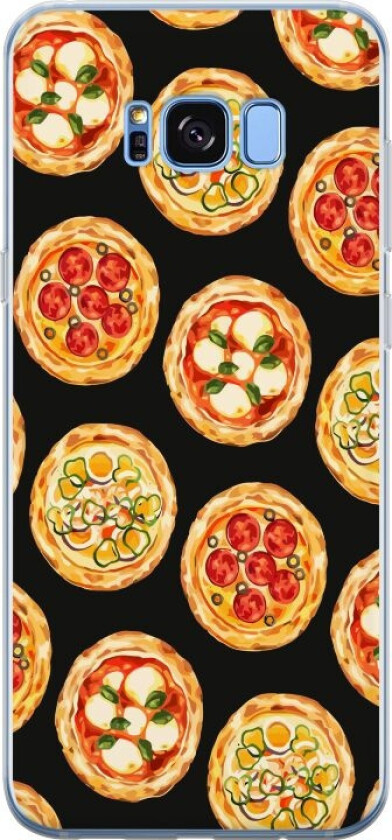 Mobildeksel til Samsung Galaxy S8 med Pizza motiv