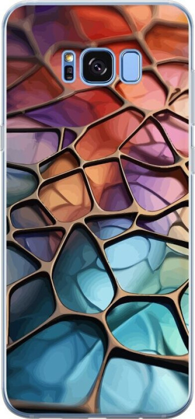 Mobildeksel til Samsung Galaxy S8 med Metalliskt mønster motiv