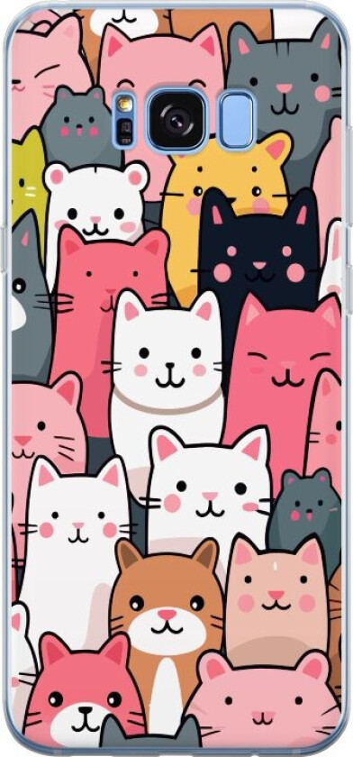 Mobildeksel til Samsung Galaxy S8 med Kattmønster motiv