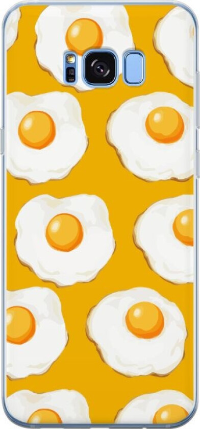 Mobildeksel til Samsung Galaxy S8 med Stekt egg motiv