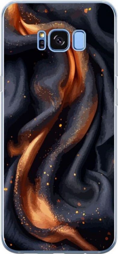 Mobildeksel til Samsung Galaxy S8 med Brennende silke motiv