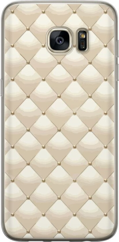 Mobildeksel til Samsung Galaxy S7 edge med Gullglans motiv